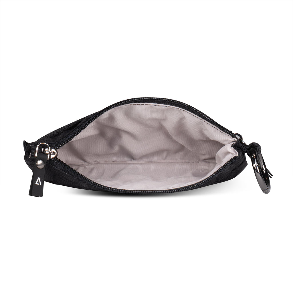 Inside view of convertible ANDI small pouch hip pack 