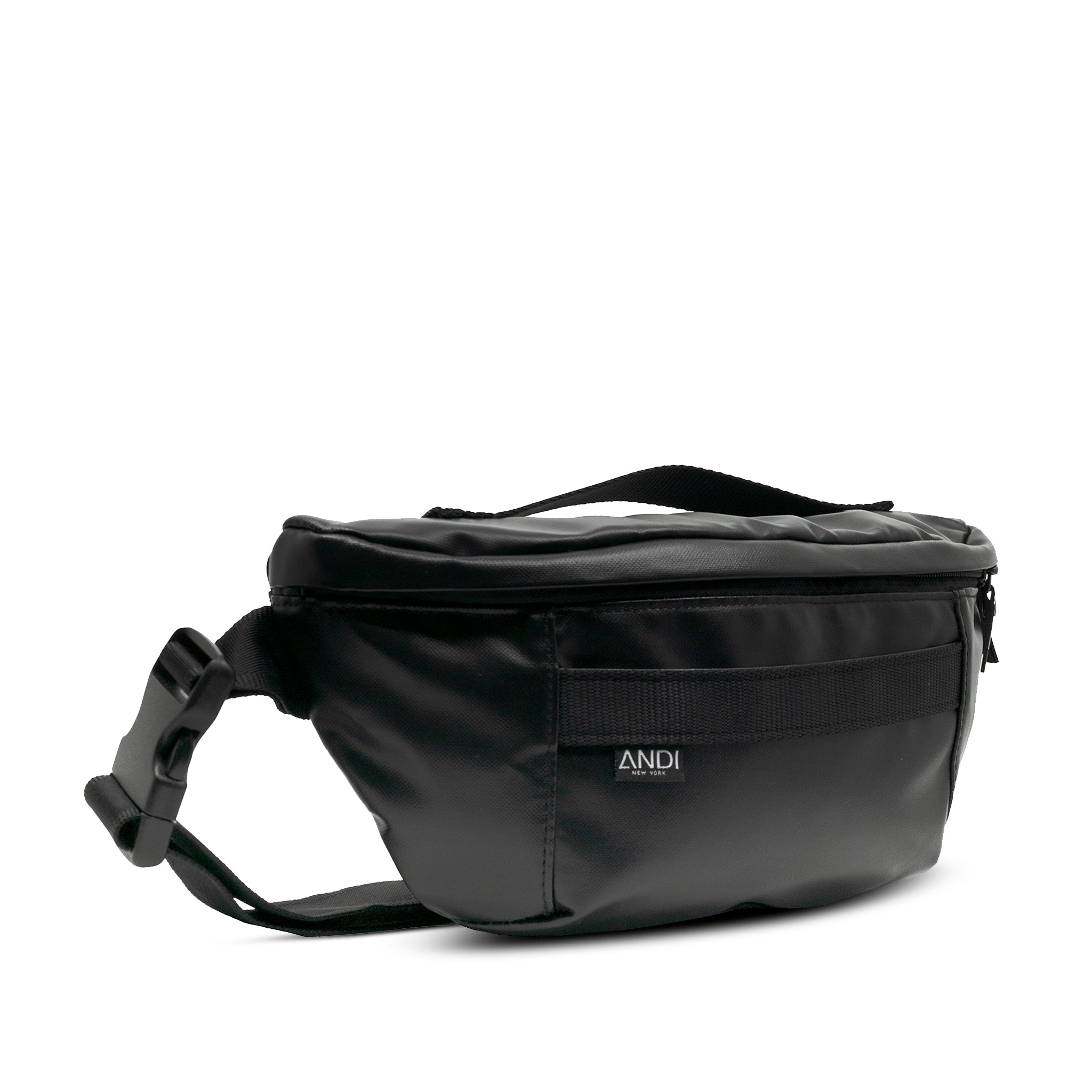 The Bum Bag Onyx Un-Leather – ANDI - Main Image