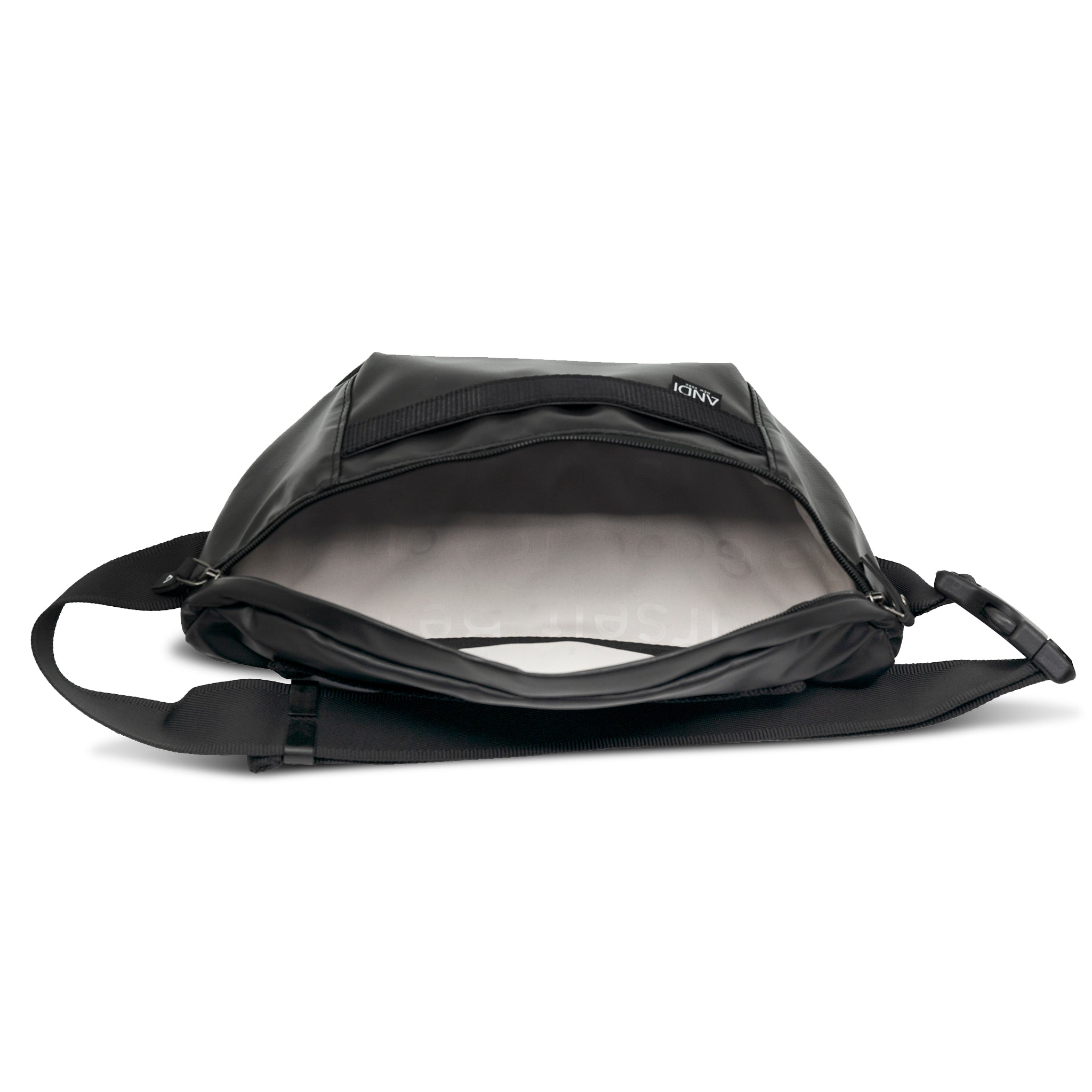 The Bum Bag - Onyx Un-Leather – ANDI