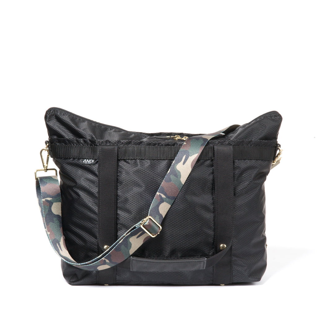 ANDI custom bag strap for crossbody | Camo with gold hardware | Nylon
