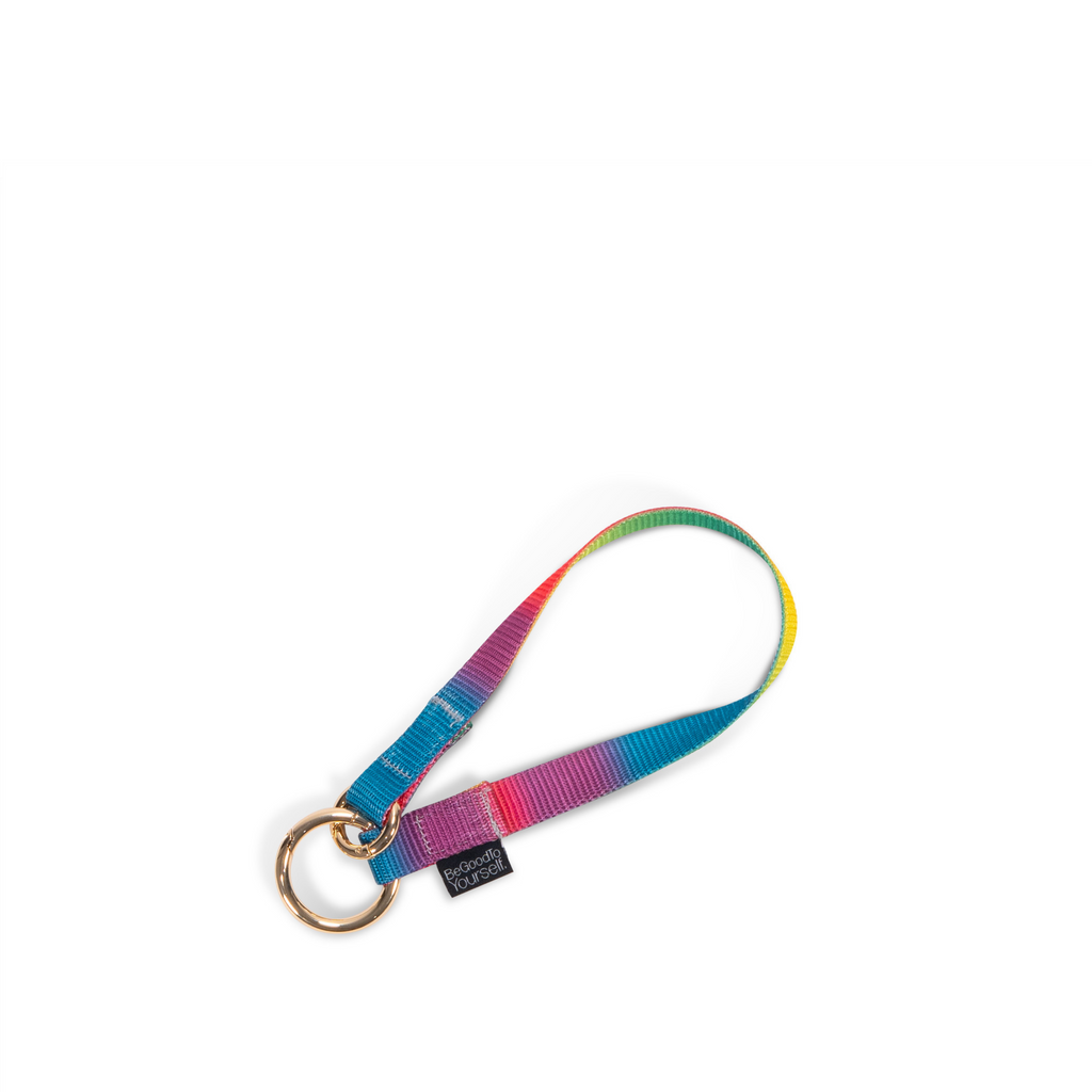 ANDI key leash with colorful nylon strap that can be used as a wristlet strap