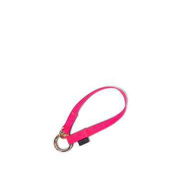 Hot pink mini strap with ring clips on both sides | ANDI nylon key leash