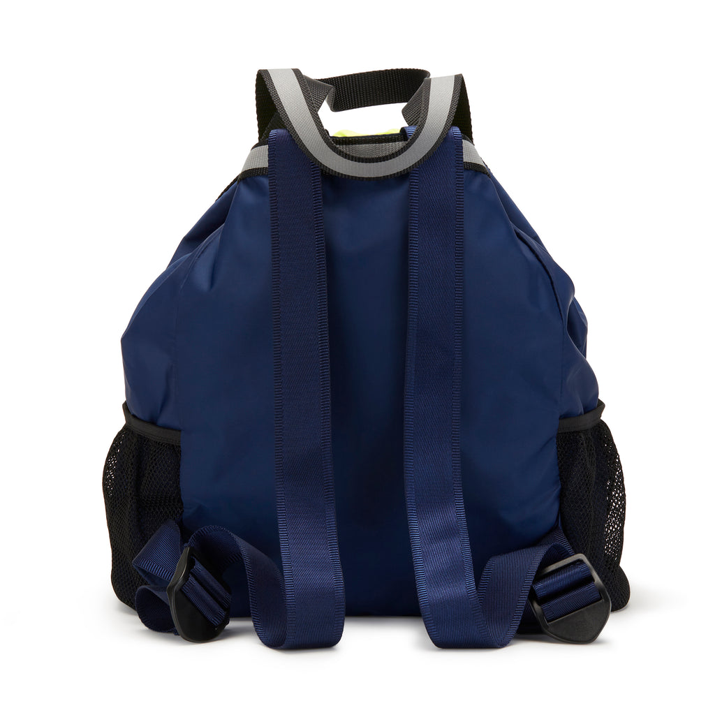Water resistant ladies backpack in navy blue color | Drawstring closure | ANDI nylon diaper bag