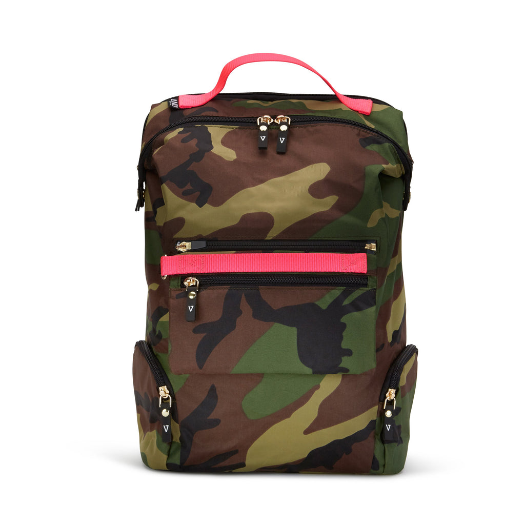 Womens nylon backpack for hiking | Water resistant | Camouflage | ANDI Brand