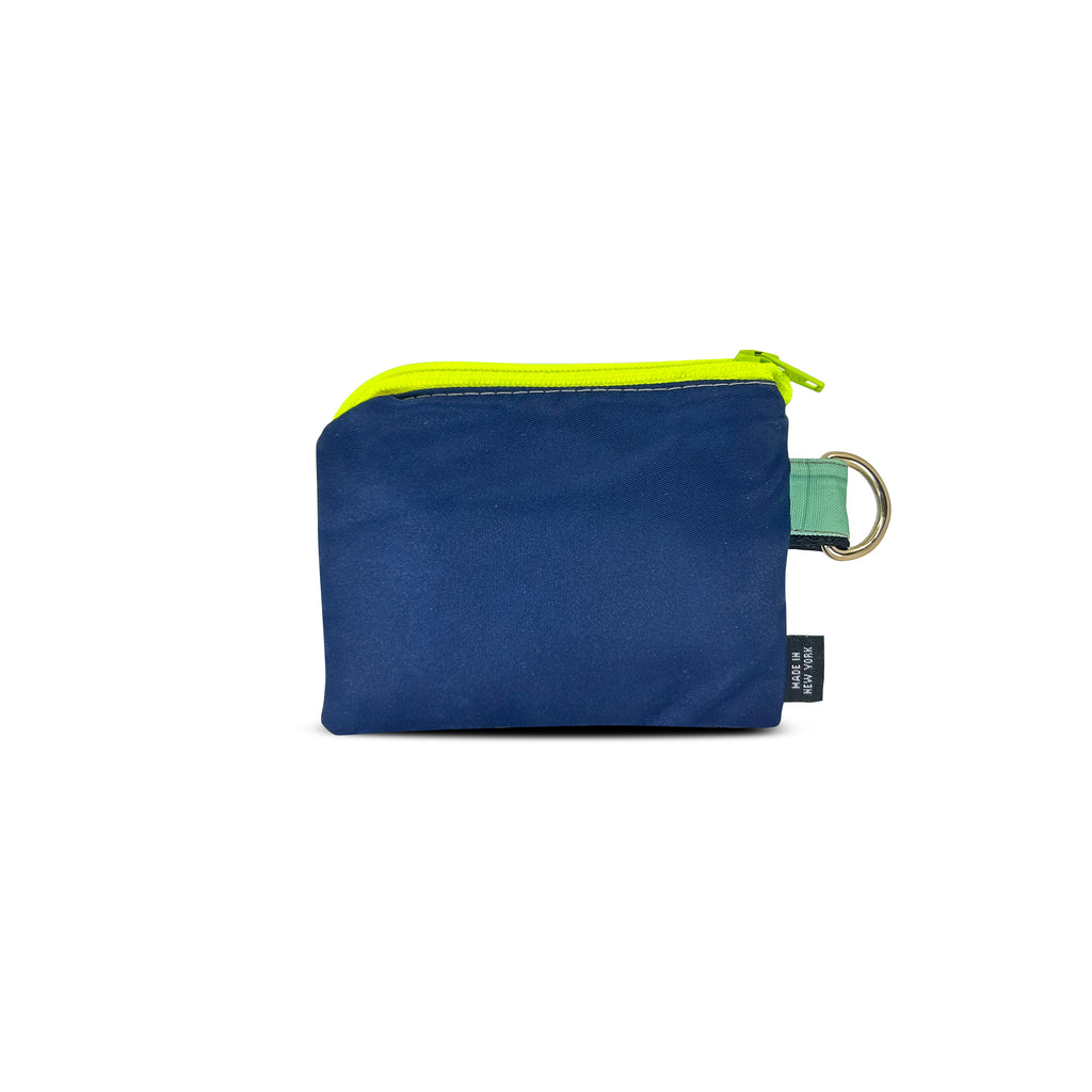 Small nylon pouch made from second life materials | one-of-a-kind | Made in USA | | ANDI Brand