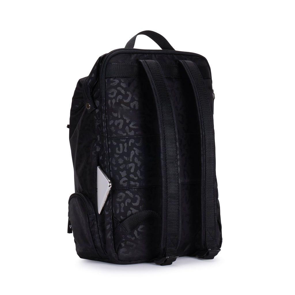 Womens luxury backpack with removable front pocket pouch | ANDI | padded laptop compartment